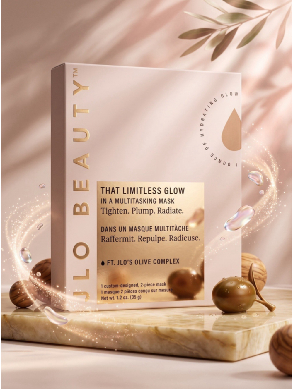 JLo Beauty That Limitless Glow Multitasking Mask 2-Piece 35g New